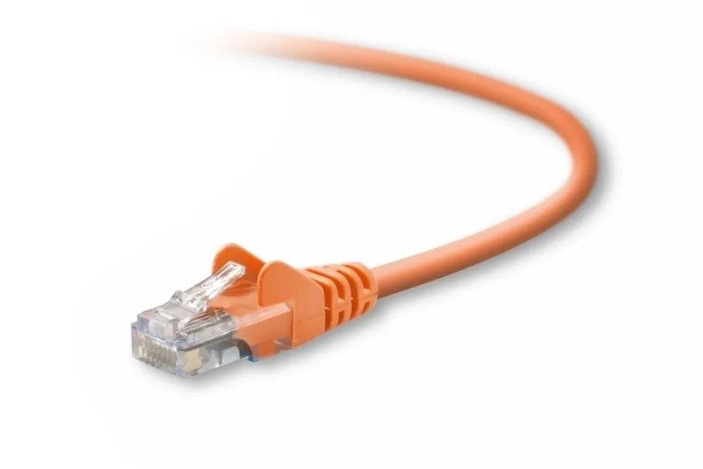 A3L791-10-ORG-S.webp A3L791-10-ORG-S - Belkin 10ft Cat5e RJ45 Network Patch Cable (Orange) - Image 1