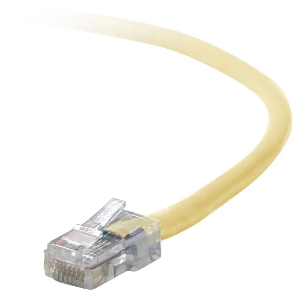 A3L791-15-YLW.webp A3L791-15-YLW - Belkin 15ft Cat5e Snagless Network Patch Cable (Yellow) - Image 1
