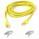 A3L980-14-YLW-S - Belkin 14ft Cat6 RJ45 Snagless Network Patch Cable (Yellow)