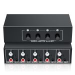 AUX-401 - Bi-Directional Stereo Audio Switcher 4 in 1 Out A/B Analog