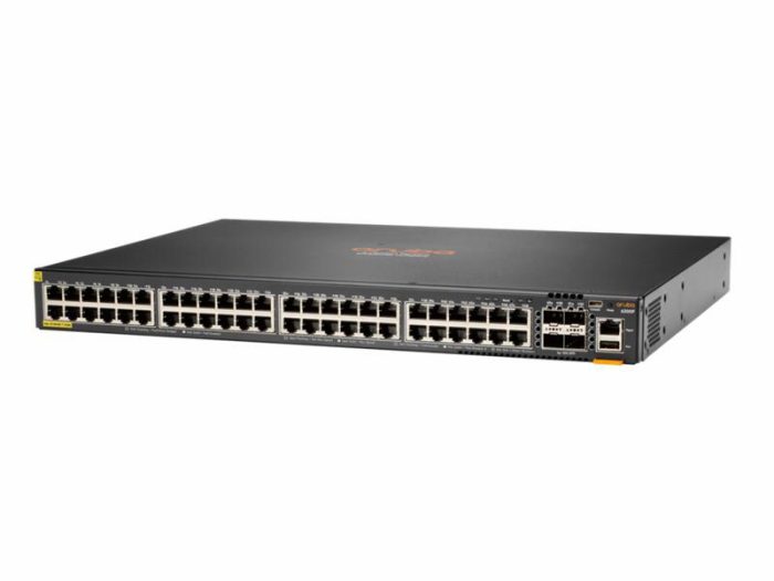 JL726B - HPE Aruba 6200F 48G 48-Ports PoE+ RJ-45 4-Ports SFP+ Switch - Image 1