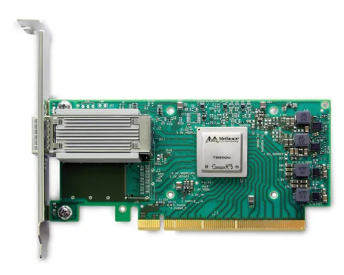 MCX555A-ECAT-A Mellanox MCX555A-ECAT ConnectX-5 VPI Adapter Card, EDR IB (100Gb/s) and 100GbE Single-Port QSFP28 PCIe3.0 x16 RoHS R6 LP (Dell OEM) Ref - Image 1