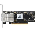 NVIDIA MCX755106AC-HEAT ConnectX-7 HHHL Adapter Card 200GbE (Default Mode) / NDR200 IB, Dual-Port QSFP112 PCIe 5.0 x16 with x16 PCIe Extension Option Crypto Enabled Secure Boot Enabled