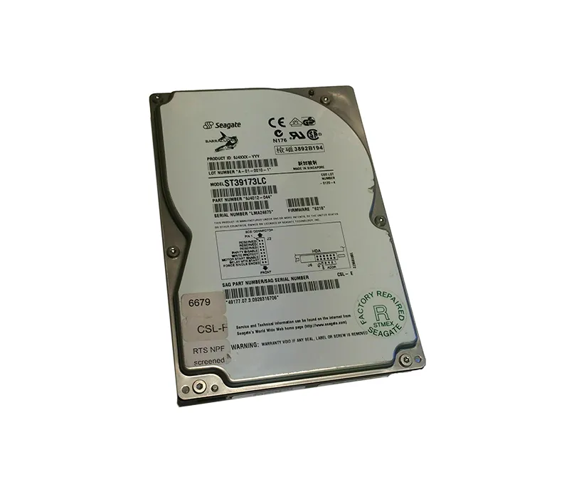 ST39173LC.webp ST39173LC - Seagate 9.1GB 7.2K Wide Ultra2 SCSI 80-Pin 3.5-in HDD - Image 1
