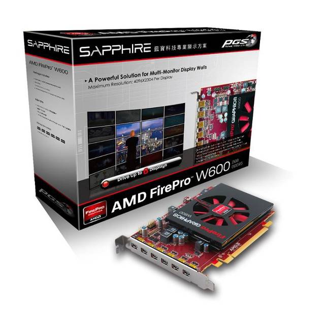 at-w6002g__63869.1514318493 100-505968 - AMD FirePro W600 2GB GDDR5 6Mini DisplayPorts PCI-Express Video Card - Image 1