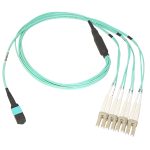 F2CF005-2M - Belkin OM3 MTP - 4x LC, 2m InfiniBand/fibre optic cable 78.7" (2 m) Turquoise - F2CF005-2M
